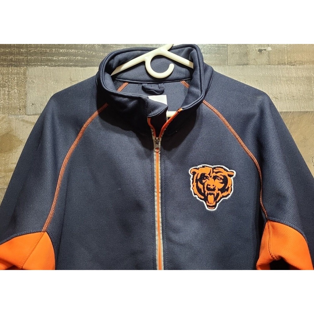 Chicago Bears Performance Knit Fleece Jacket Full Zip Mens L G-III NFL - Picture 3 of 8